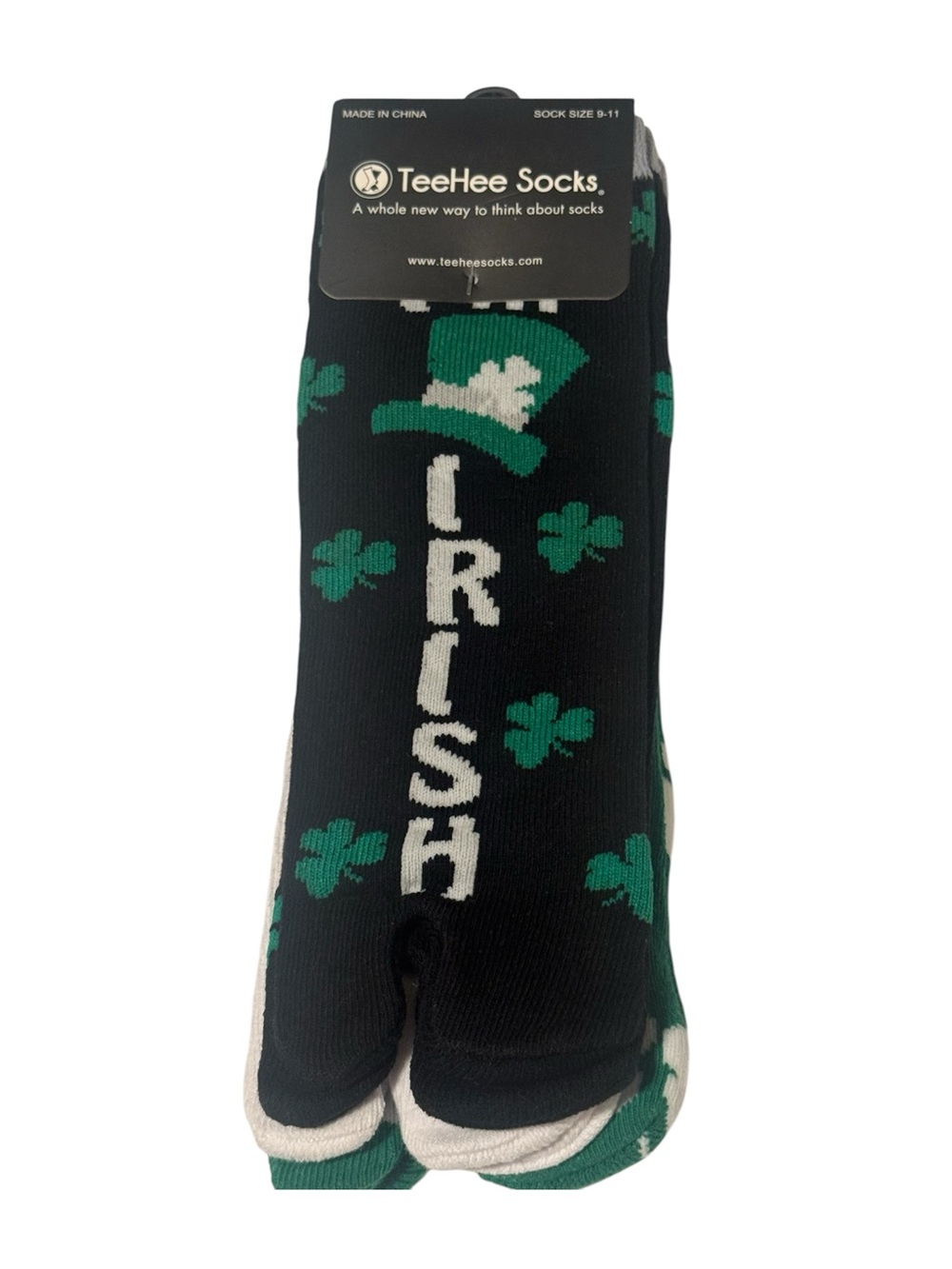 Men's Black & Green 'Irish' Dress Socks